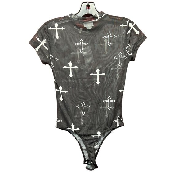 Rue 21 - Women's Short Sleeve Round Neck Bodysuit - Black - Extra Small - Picture 2 of 13